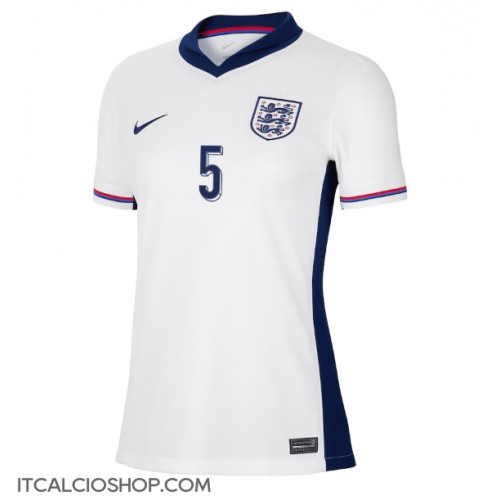 Inghilterra John Stones #5 Prima Maglia Femmina Europei 2024 Manica Corta